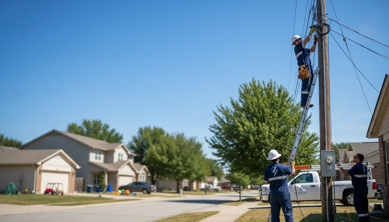 Residential electrician providing installation services in Bucklin, MO